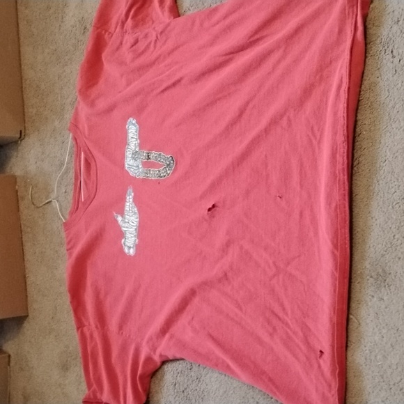 Vintage Custom R2J Run The Jewels red shirt Hip Hop Killer Mike EL-P Distressed - Picture 2 of 5